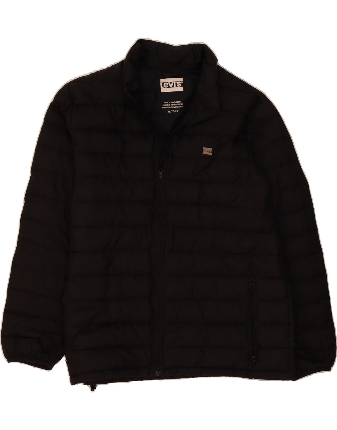 LEVI'S Mens Padded Jacket UK 42 XL Black Polyester Vintage Levi's and Second-Hand Levi's from Messina Hembry 