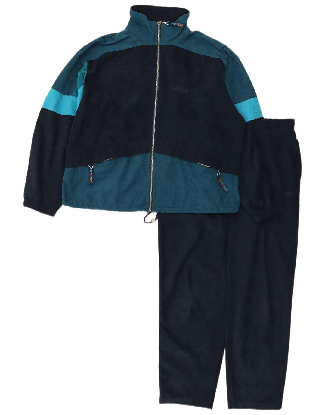 Aesse Damen-Trainingsanzug, IT 46, Größe S, Marineblau, Farbblock-Sport