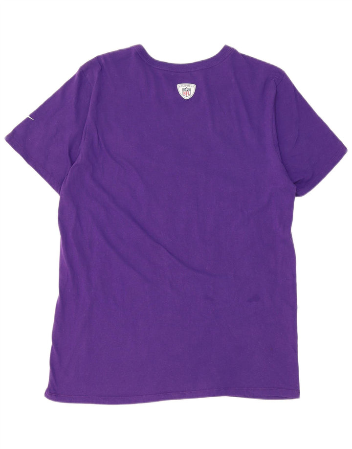 Nike Herren Minnesota Vikings Grafik-T-Shirt aus mittelvioletter Baumwolle
