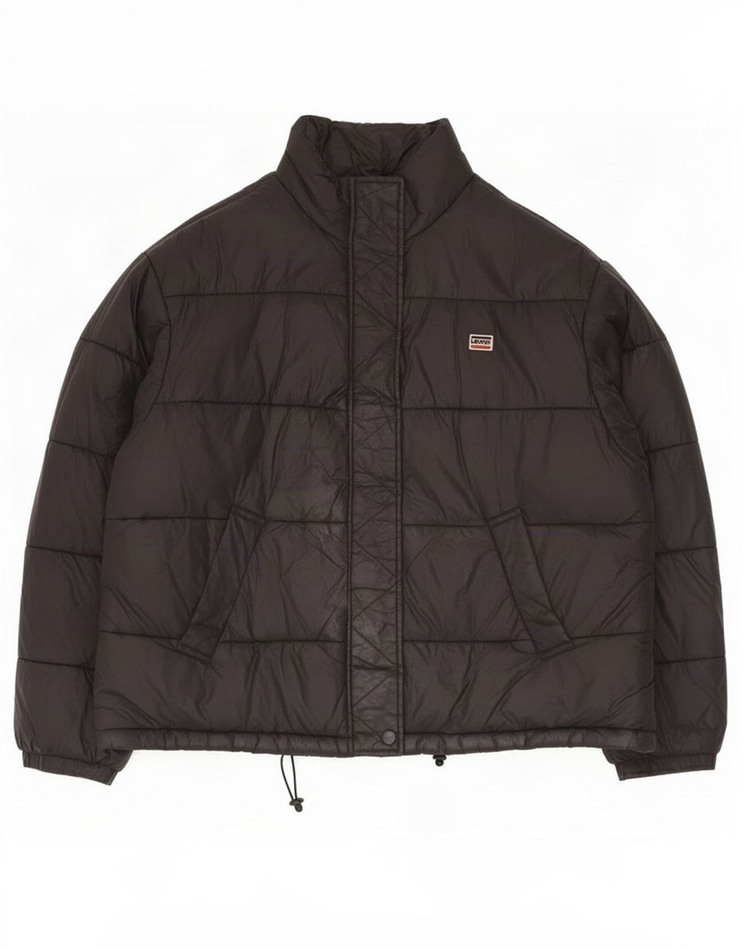 Levi's Herren Wattierte Jacke UK 38 Medium Schwarz Polyamid