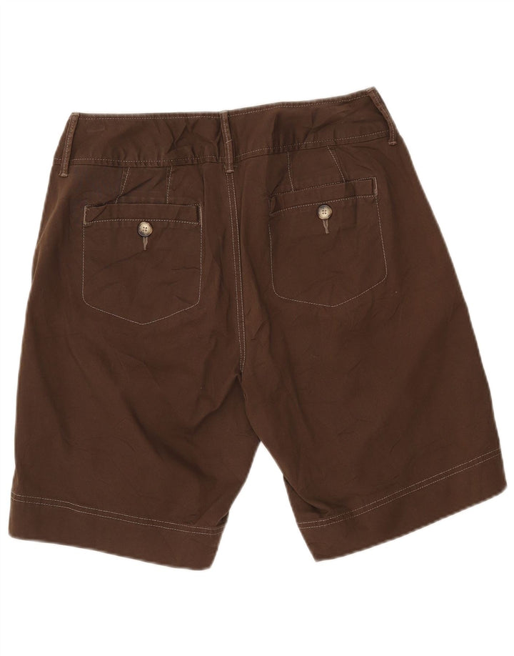 Eddie Bauer Damen Blakely Fit Bermudashorts US 8 Medium W30 Braune Baumwolle