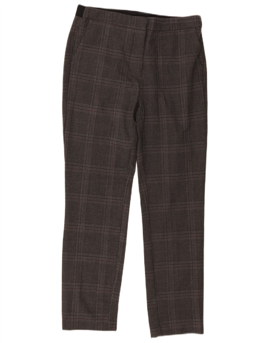 Slim-Anzughose für Damen von Zara, mittelgroß, W28, L27, grau kariert