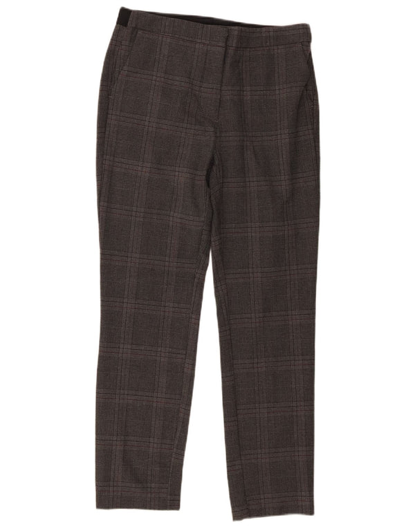 Slim-Anzughose für Damen von Zara, mittelgroß, W28, L27, grau kariert