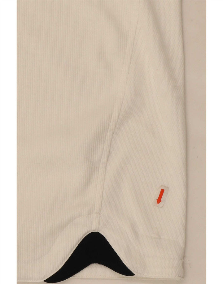 Adidas Herren Poloshirt UK 44/46 Large Weiß Polyester