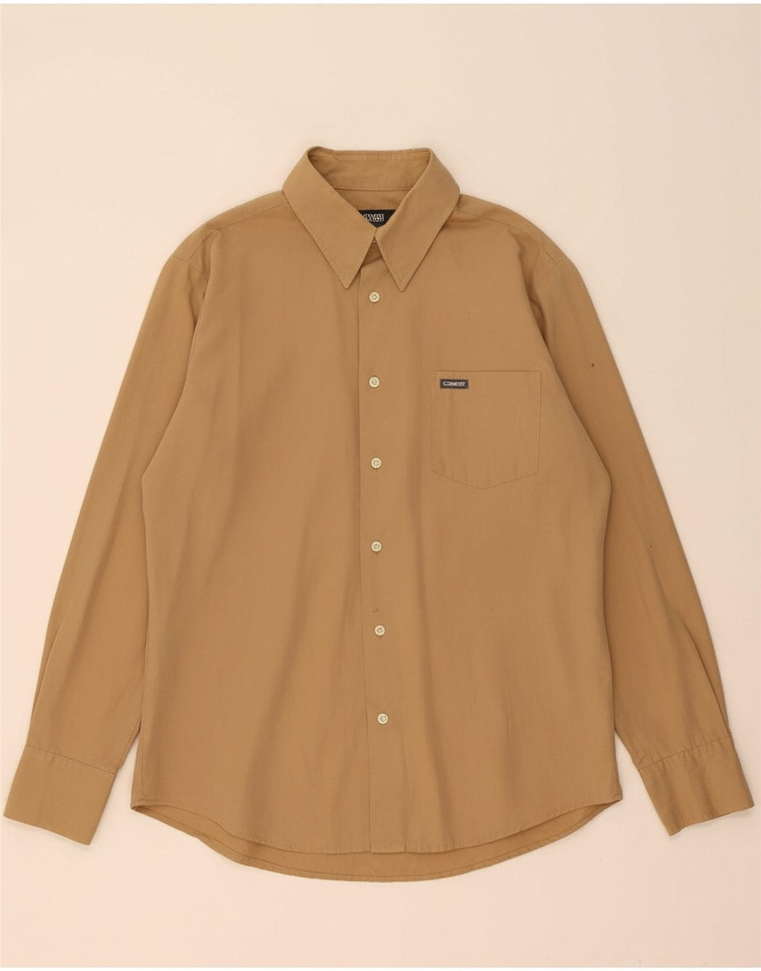 DIESEL Mens Shirt Medium Beige Cotton