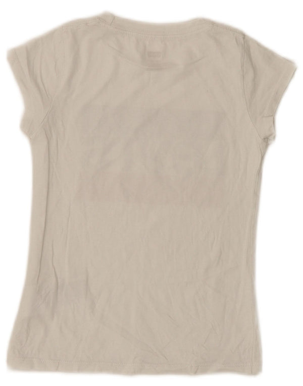 Levi's Mädchen-T-Shirt mit Grafik, 7–8 Jahre, weiße Baumwolle