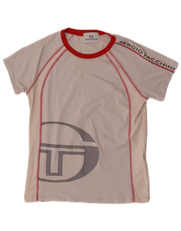 SERGIO TACCHINI Grafisches T-Shirt für Jungen, 11–12 Jahre, Größe S, Grau