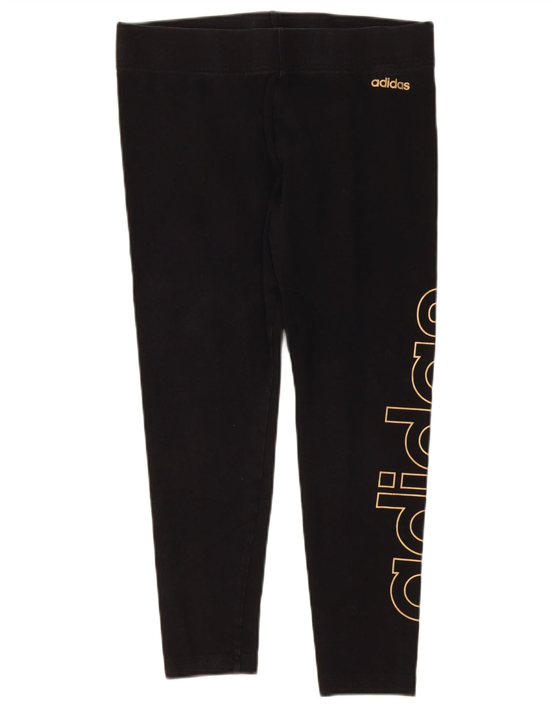 Adidas Damen Graphic Leggings UK 16/18 Large Schwarz