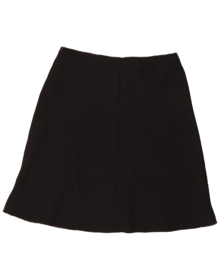 Marks & Spencer Damen A-Linienrock UK 14 Large W32 Schwarz Polyester