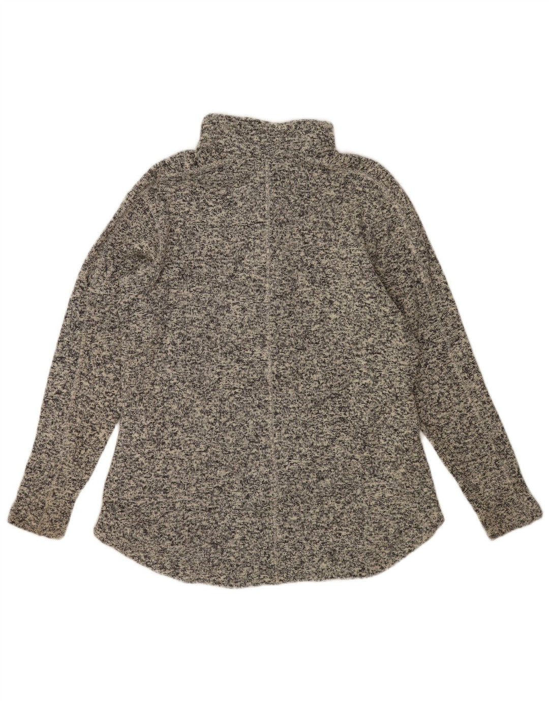 Columbia Herren-Sweatshirt mit Knopfkragen, großes, grau meliertes Polyester
