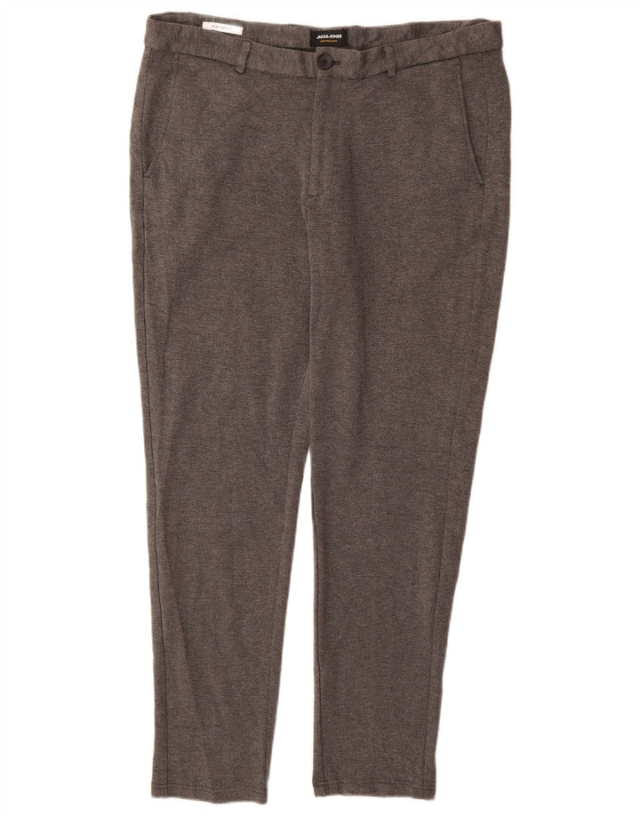 JACK & JONES Herren Marco Slim Chinohose W36 L32 Graue Viskose