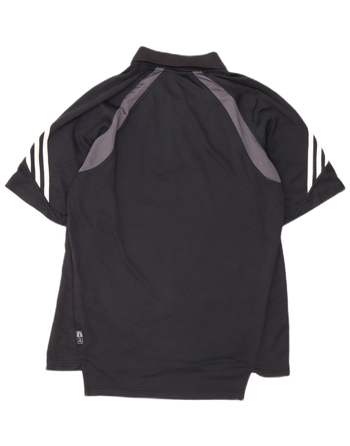 ADIDAS Herren Climalite Poloshirt Großes schwarzes Polyester