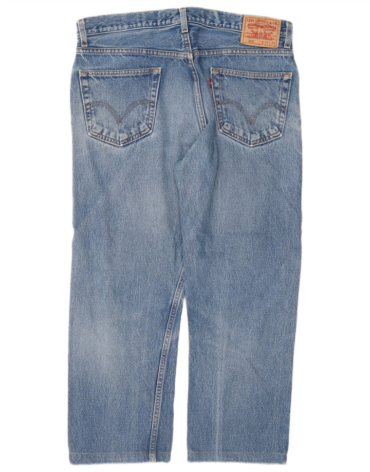 Levi's Herren 505 Regular Fit Straight Jeans W36 L26 Blaue Baumwolle