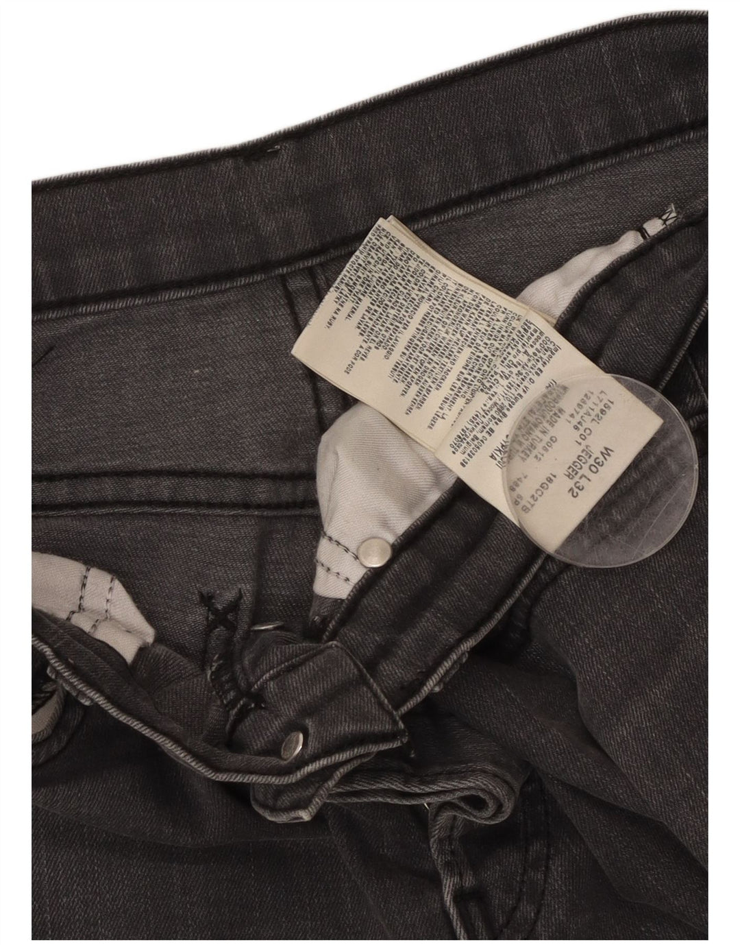 LEE Herren Jegger Straight Jeans W30 L32 Graue Baumwolle