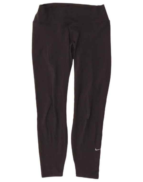 Nike Damen Dri Fit Leggings UK 10 Small Schwarz