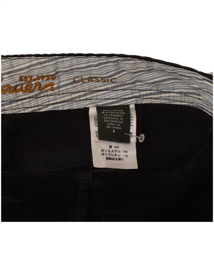 Eddie Bauer Damen klassische Cordhose US 8 Medium W30 L32 Schwarz