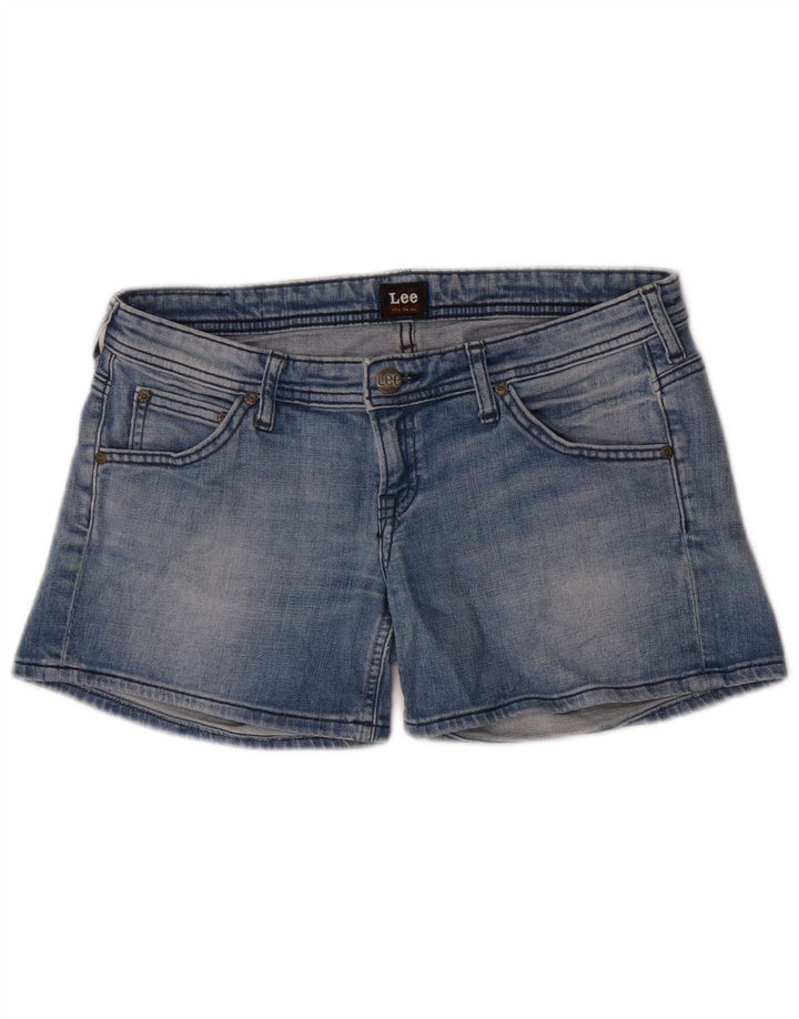 Lee Damen Lynn Denim Shorts W29 Mittelblaue Baumwolle