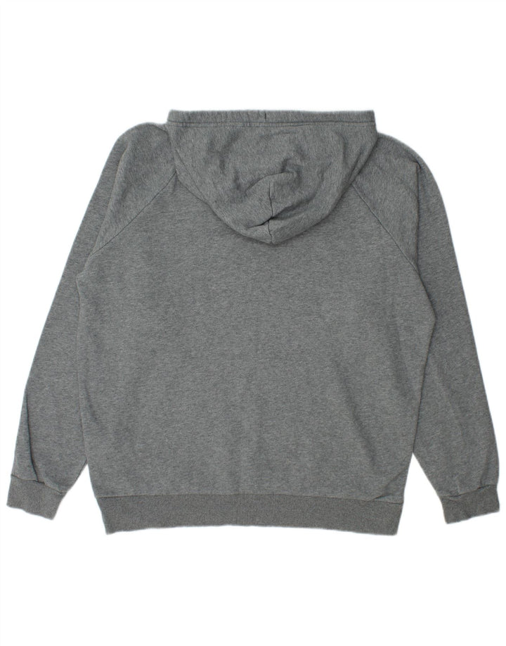 Under Armour Herren-Kapuzenpullover aus mittelgrau gefleckter Baumwolle