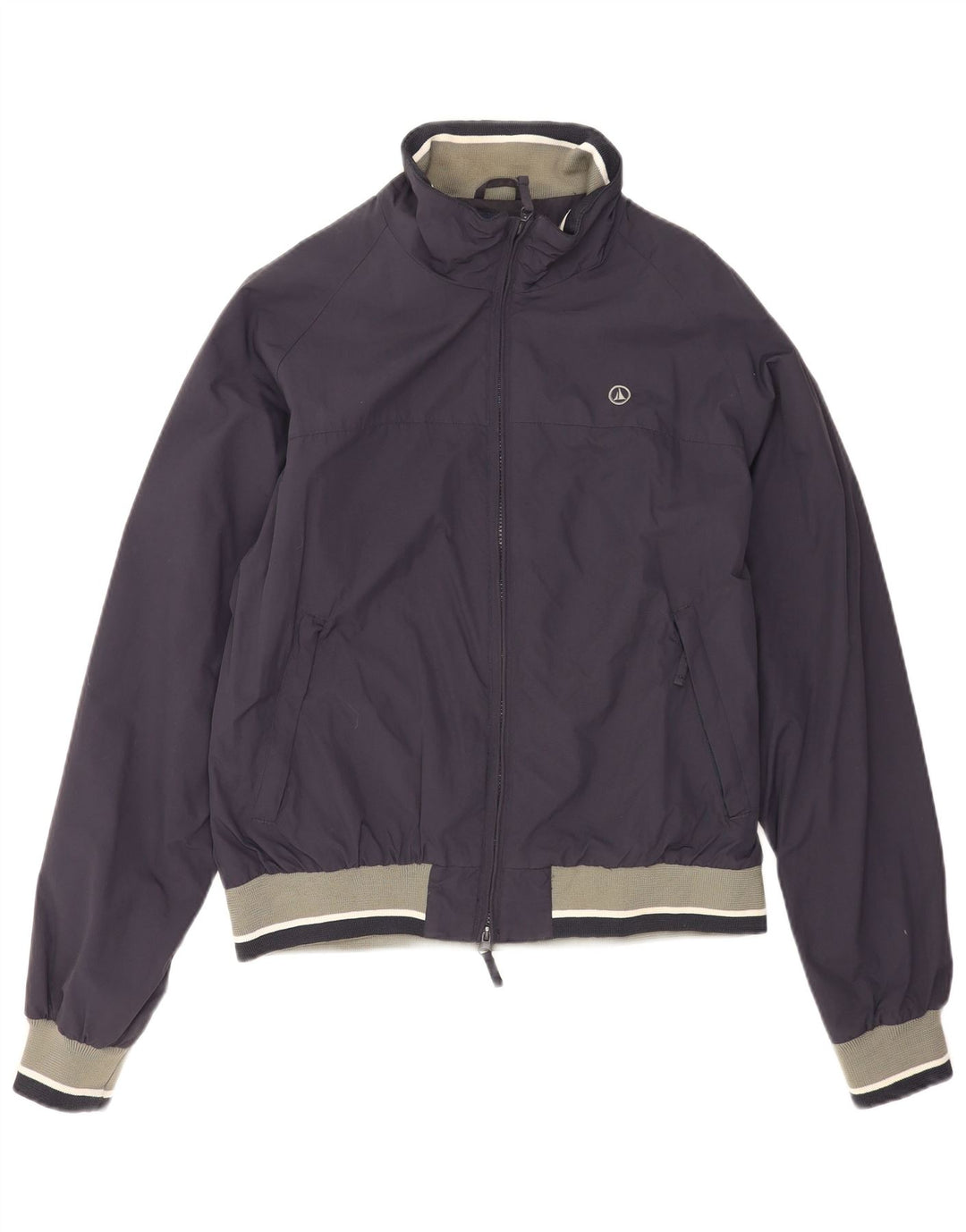 Ivy Oxford Herren Bomberjacke IT 50 Large Marineblau Colourblock Polyamid