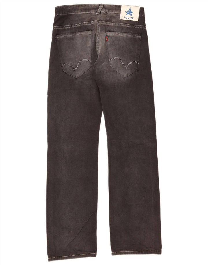 Levi's Herren Straight Jeans W30 L34 Graue Baumwolle