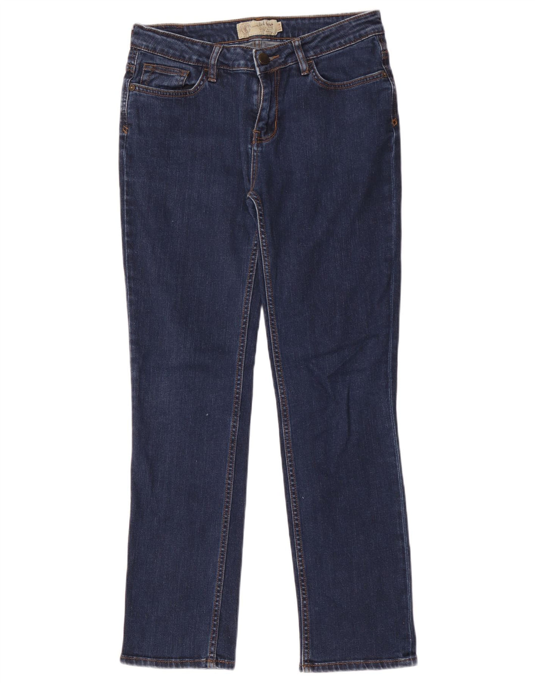Fat Face Damen Slim Jeans UK 10 Small W28 L29 Marineblau