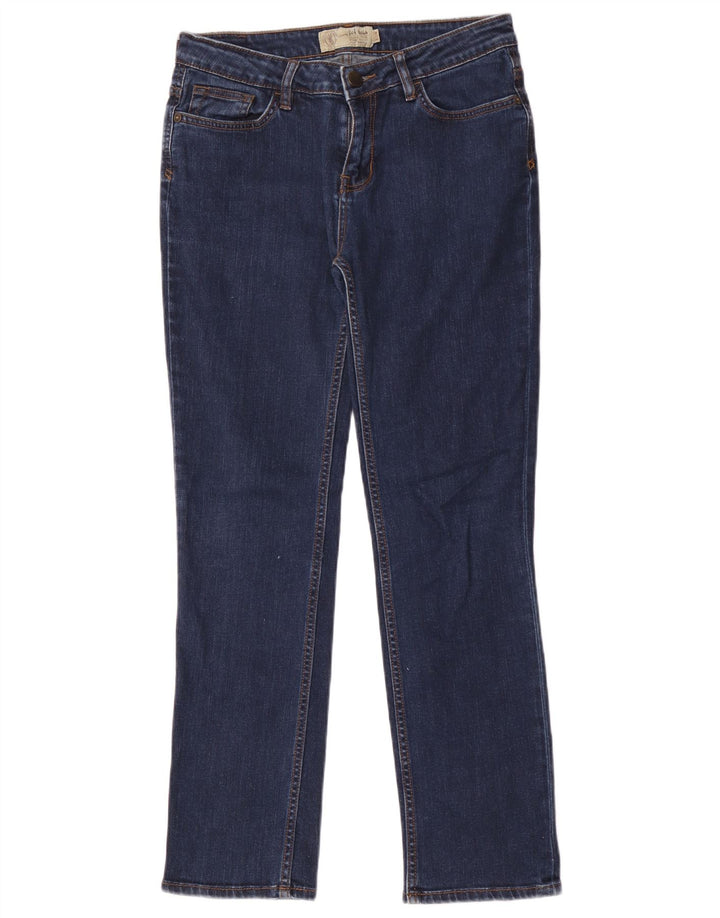 Fat Face Damen Slim Jeans UK 10 Small W28 L29 Marineblau