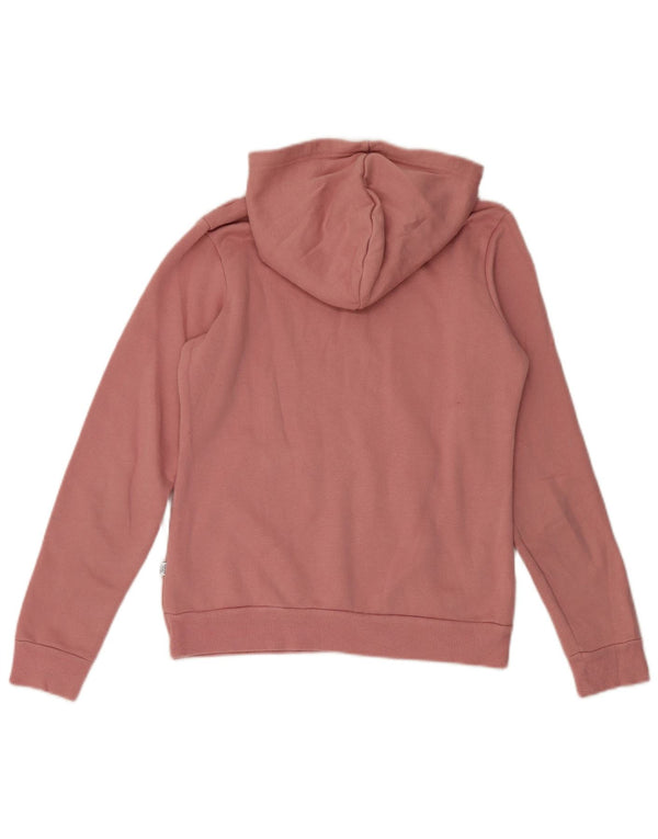 Puma Womens Graphic Hoodie Pullover UK 10 Small Rosa Baumwolle