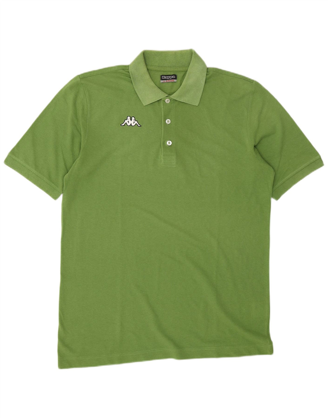 Kappa Herren-Poloshirt, groß, grüne Baumwolle