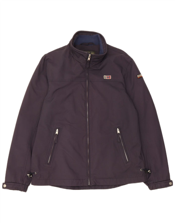 Napapijri Herren Geographic Regenjacke UK 40 Large Marineblau Polyamid