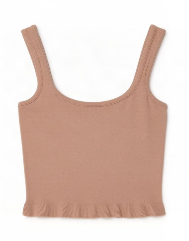 Zara Damen Crop Cami Top UK 8 Small Pink