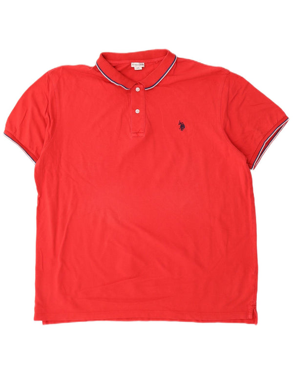 U.S. Polo Assn. Herrenhemd 3XL aus roter Baumwolle