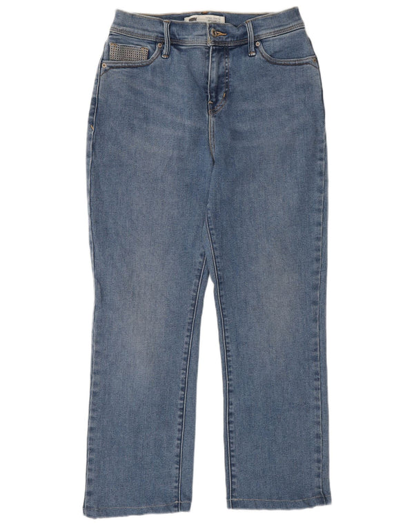 LEVI'S Damen 512 Straight Jeans US 4 Small W27 L25 Blau