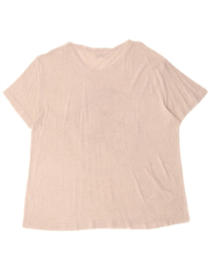 Diesel Damen Grafik T-Shirt Top UK 18 XL Beige Classic