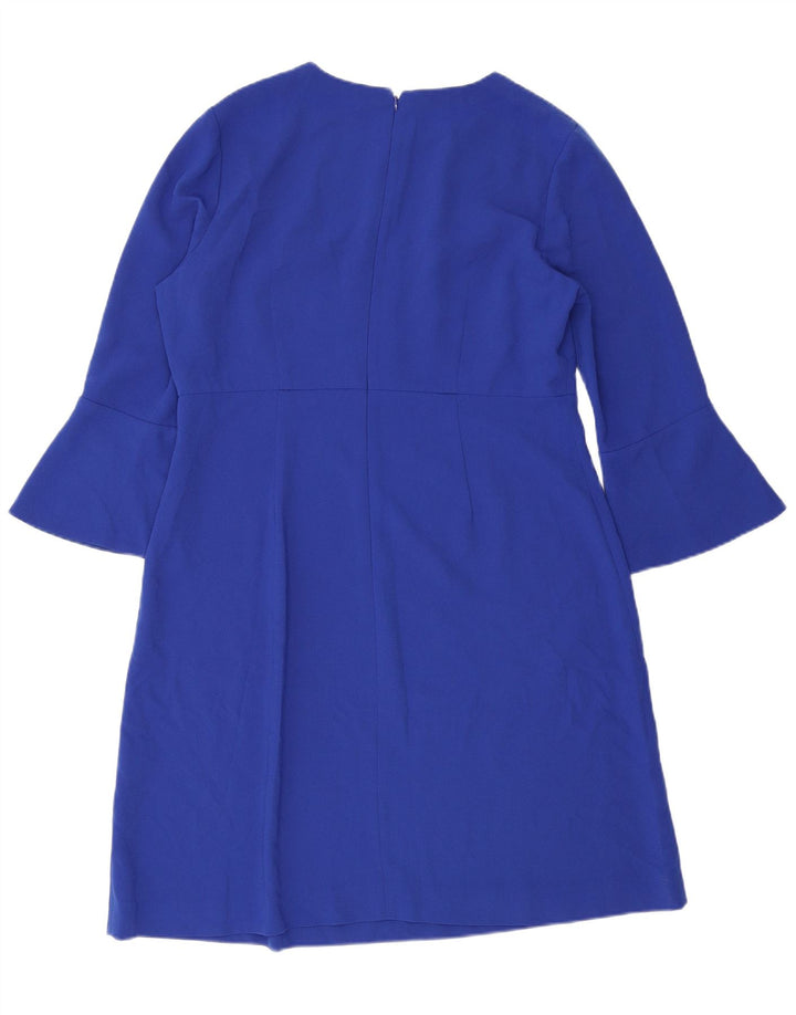 Hobbs Damen-Etuikleid mit 3/4-Ärmeln, UK-Größe 16, Größe L, Blau, Polyester
