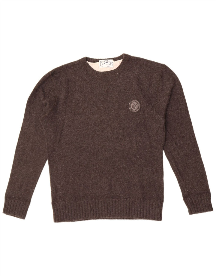 Levi's Damen-Pullover mit Rundhalsausschnitt, UK 14, mittelgraue Baumwolle