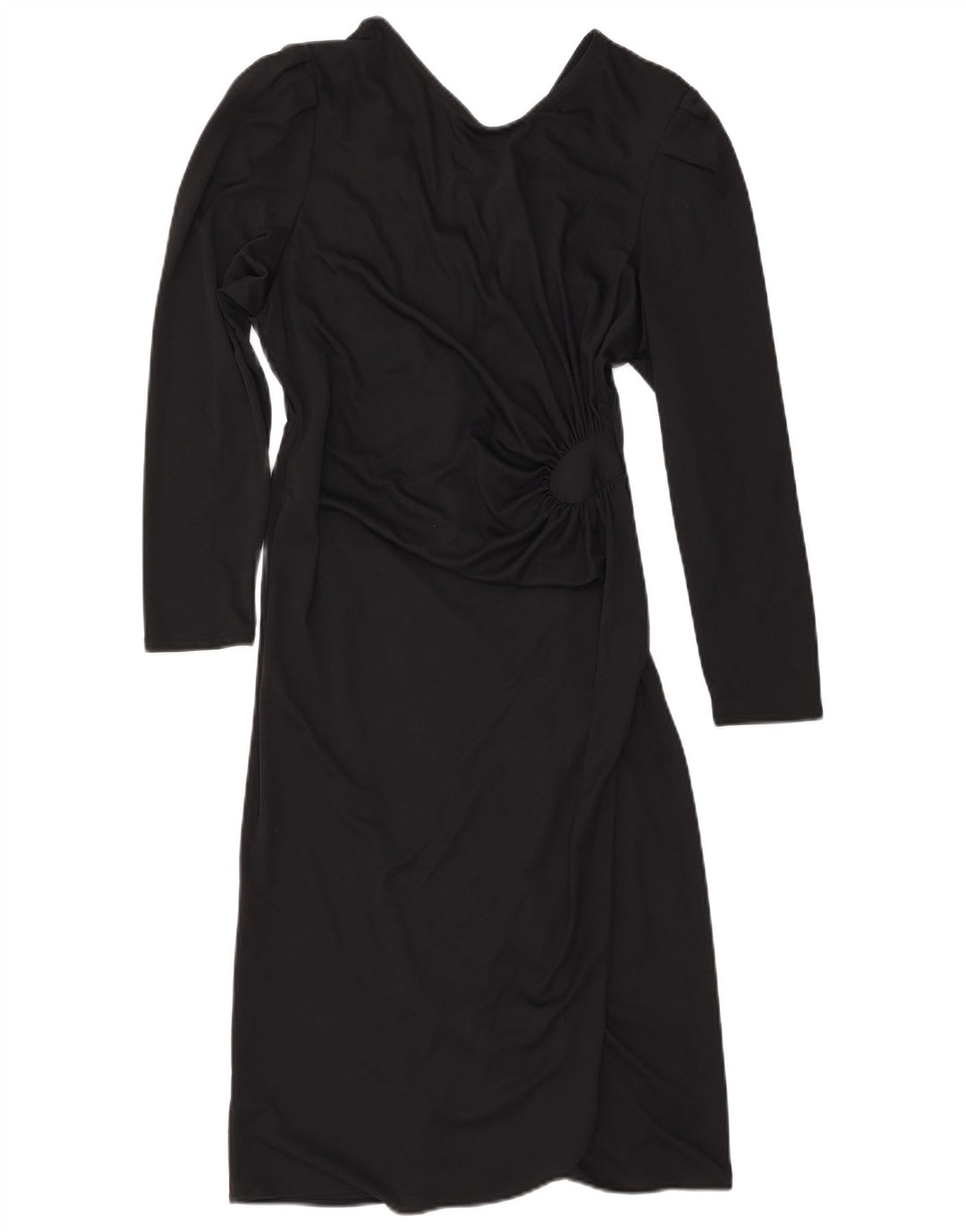 Vintage Damen Etuikleid IT 42 Mittelschwarzes Polyester