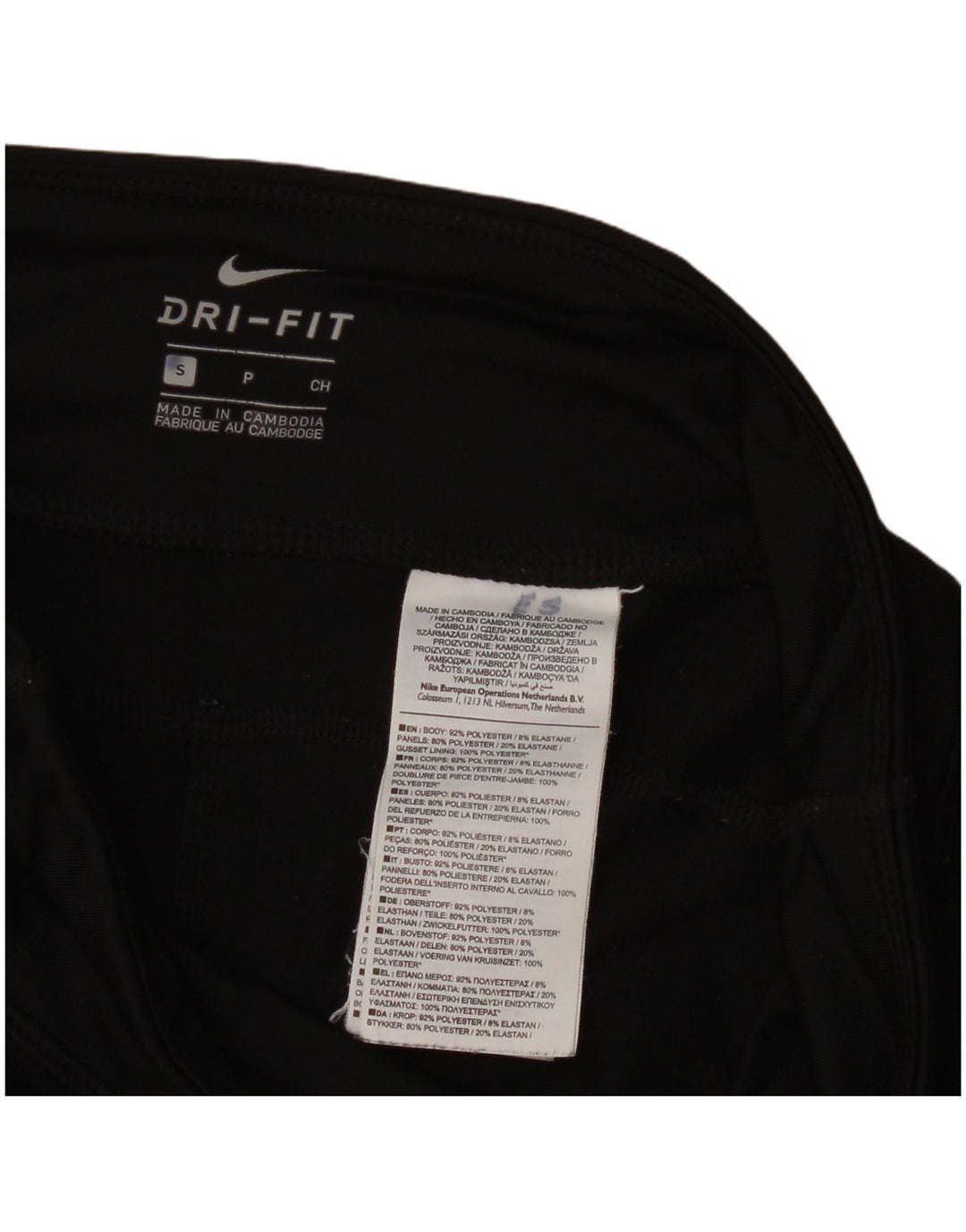 Nike Damen Dri Fit Leggings UK 8 Small Schwarz Polyester