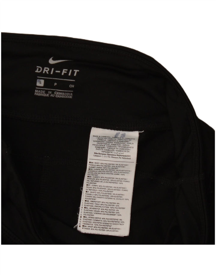 Nike Damen Dri Fit Leggings UK 8 Small Schwarz Polyester