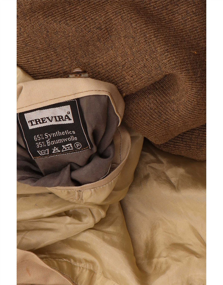 Trevira Herren-Windbreaker-Mantel, UK 38, mittelbeigefarbenes Polyester