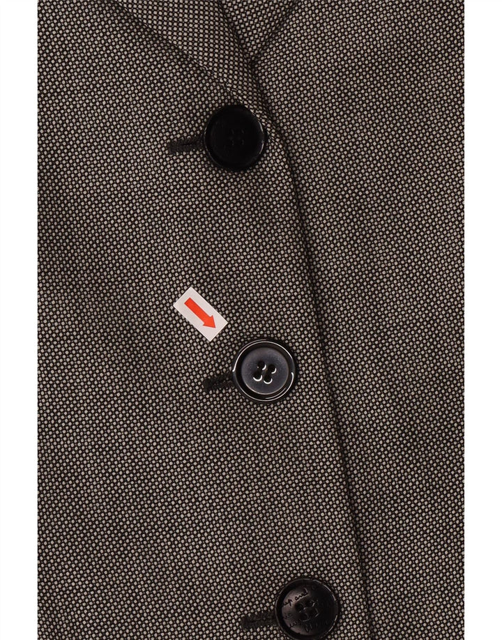 MOSCHINO Günstiger und schicker Damen-Blazer UK 14 Large Grey Classic