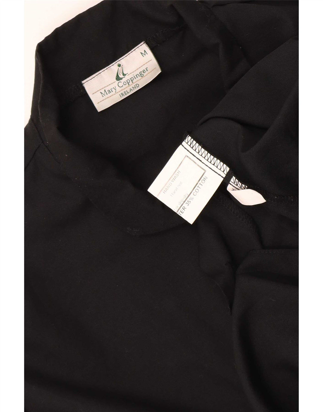 Mary Coppinger Herrenhemd Mittelschwarzes Polyester