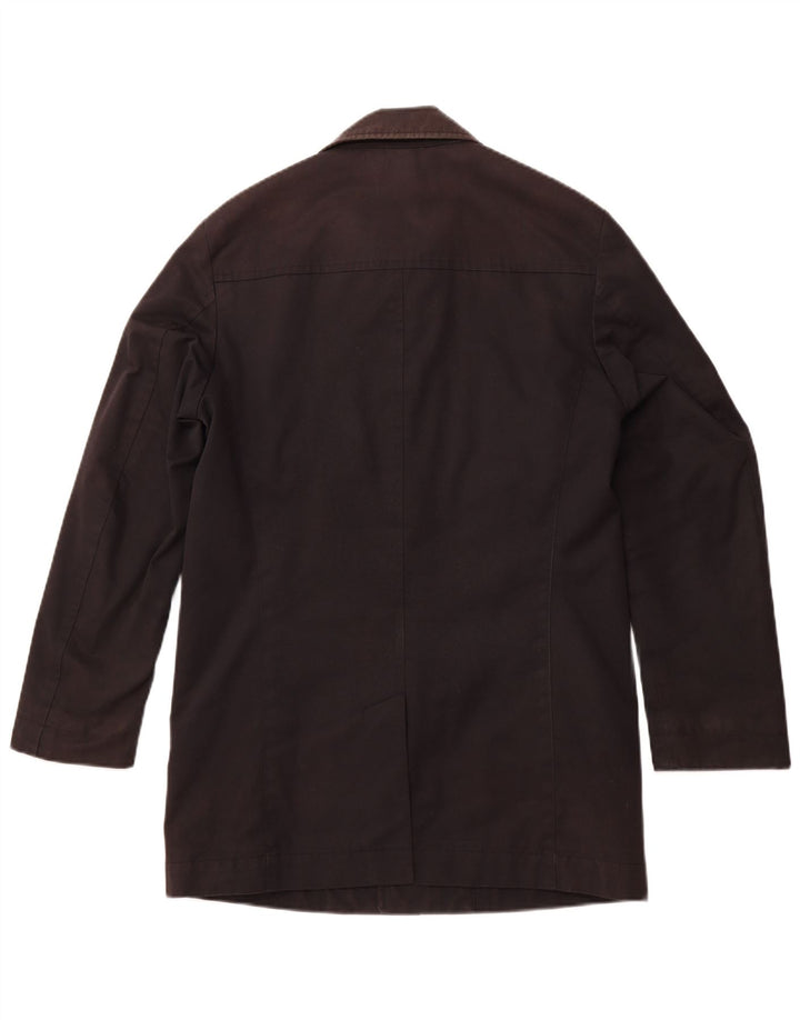 HUGO BOSS Herren-Windbreaker-Mantel IT 48 Mittelschwarzes Polyester