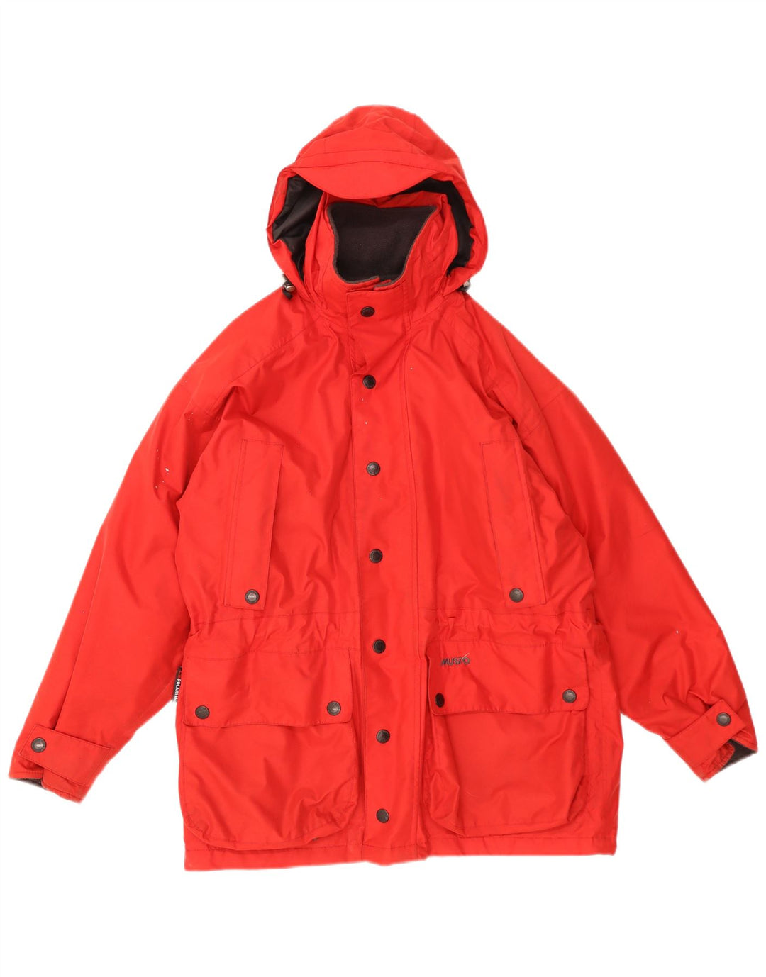 Musto Herren-Windjacke mit Kapuze, UK 36, Größe S, Rot, Polyester