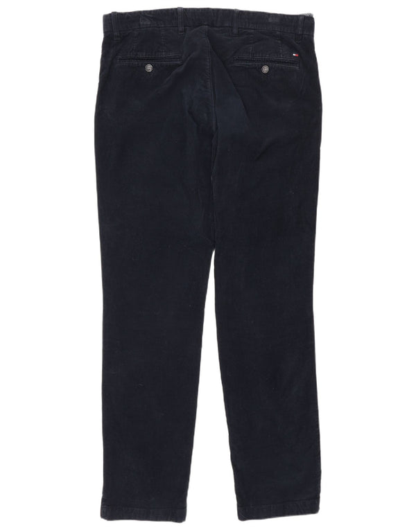 Tommy Hilfiger Gerade Cordhose für Herren, W34, L32, Marineblau, Baumwolle