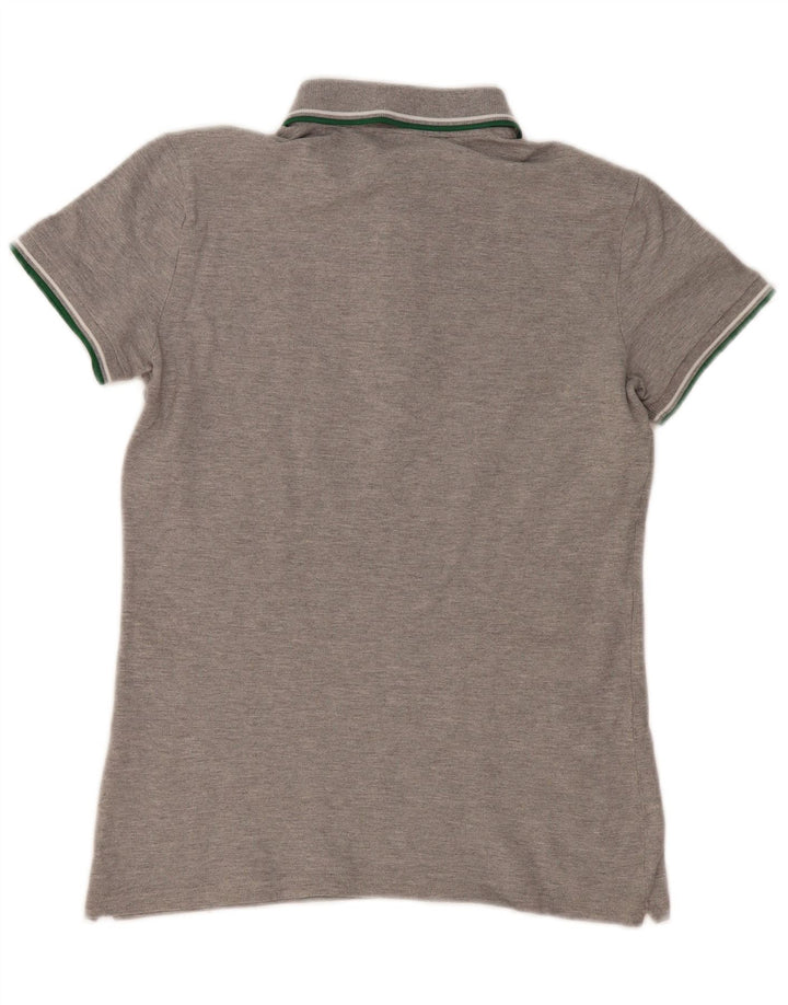 Ellesse Damen-Poloshirt aus mittelgrau gesprenkelter Baumwolle