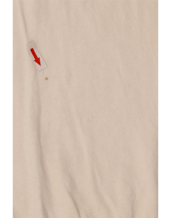 Zara Herren-Pullover mit Rundhalsausschnitt, mittelweiße Viskose