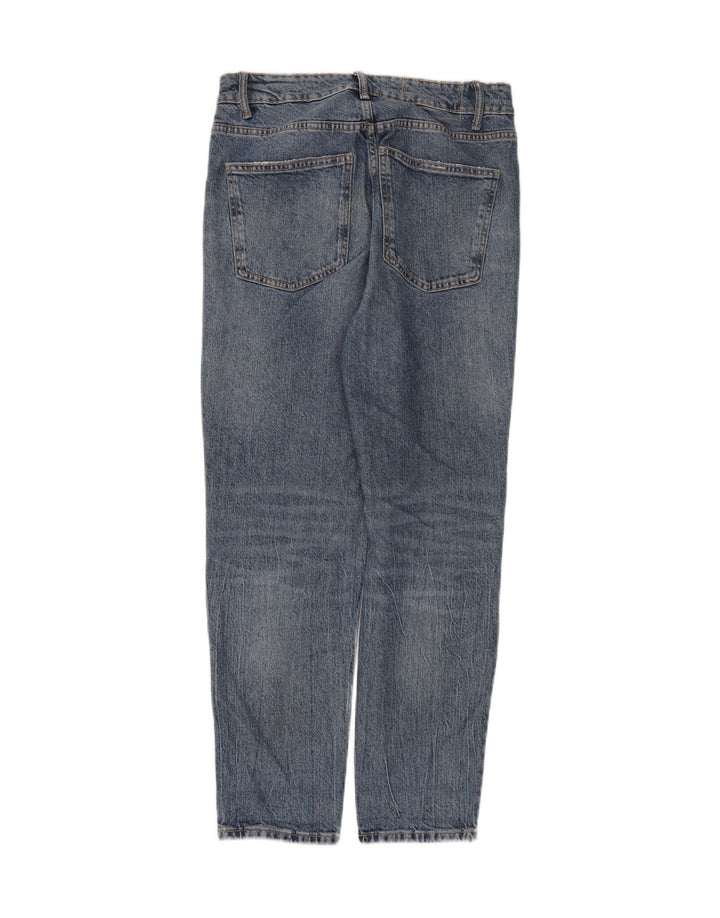 Zara Damen Tapered Jeans EU 40 Medium W30 L28 Blaue Baumwolle