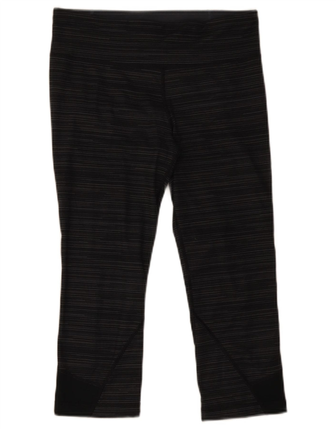 Under Armour Damen Capri-Leggings UK 10 Small Grau gestreift Polyester