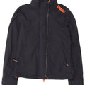 Superdry Damen The Windcheater Graphic Regenjacke UK 12 Medium Marineblau