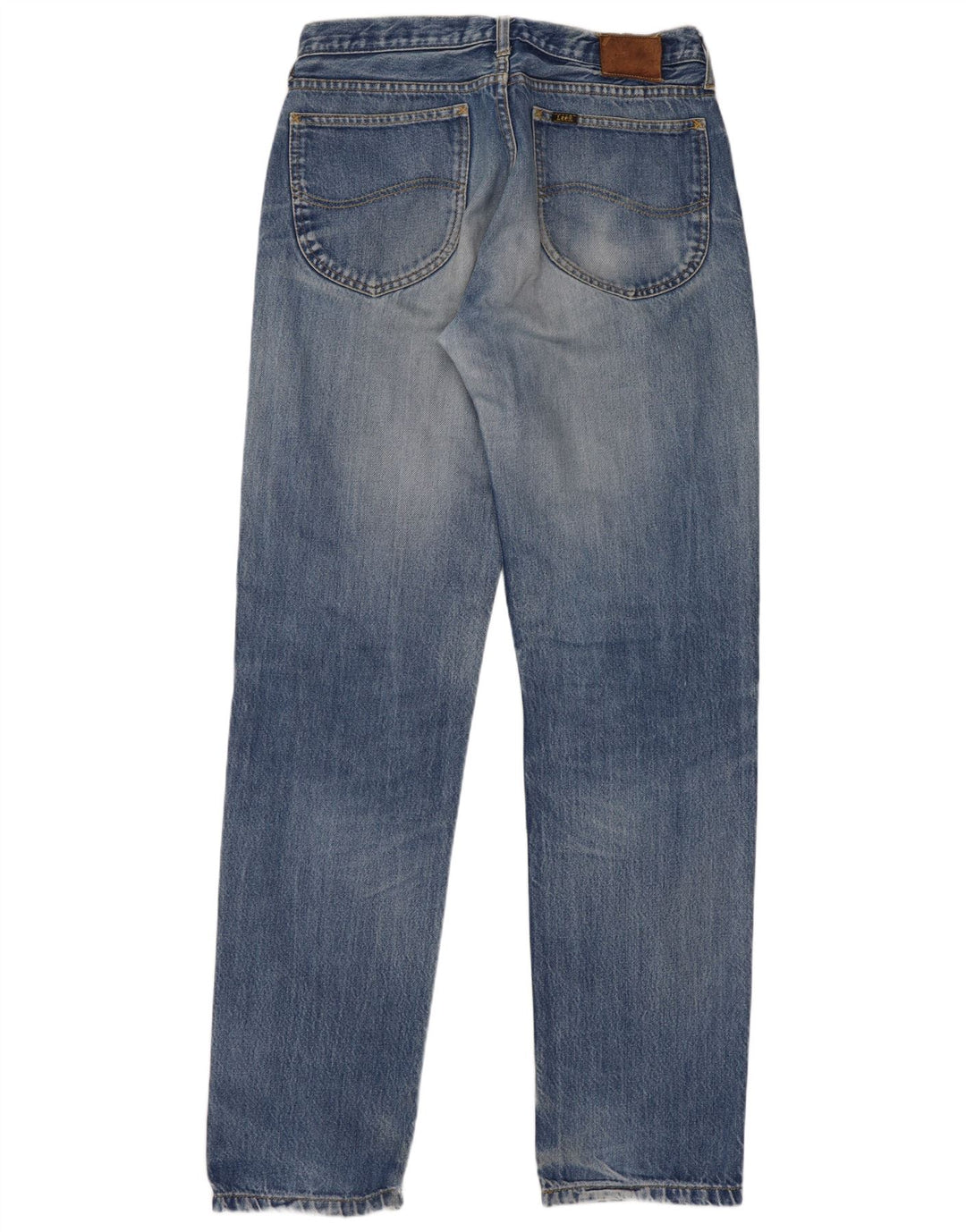 Lee Herren Straight Jeans W33 L34 Blaue Baumwolle